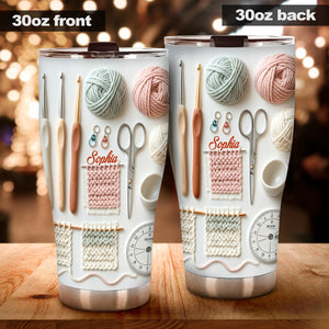 Love Crocheting - Personalized Crocheting Tumbler