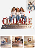 Work Besties - Personalized Colleague Custom Shaped Acrylic Plaque