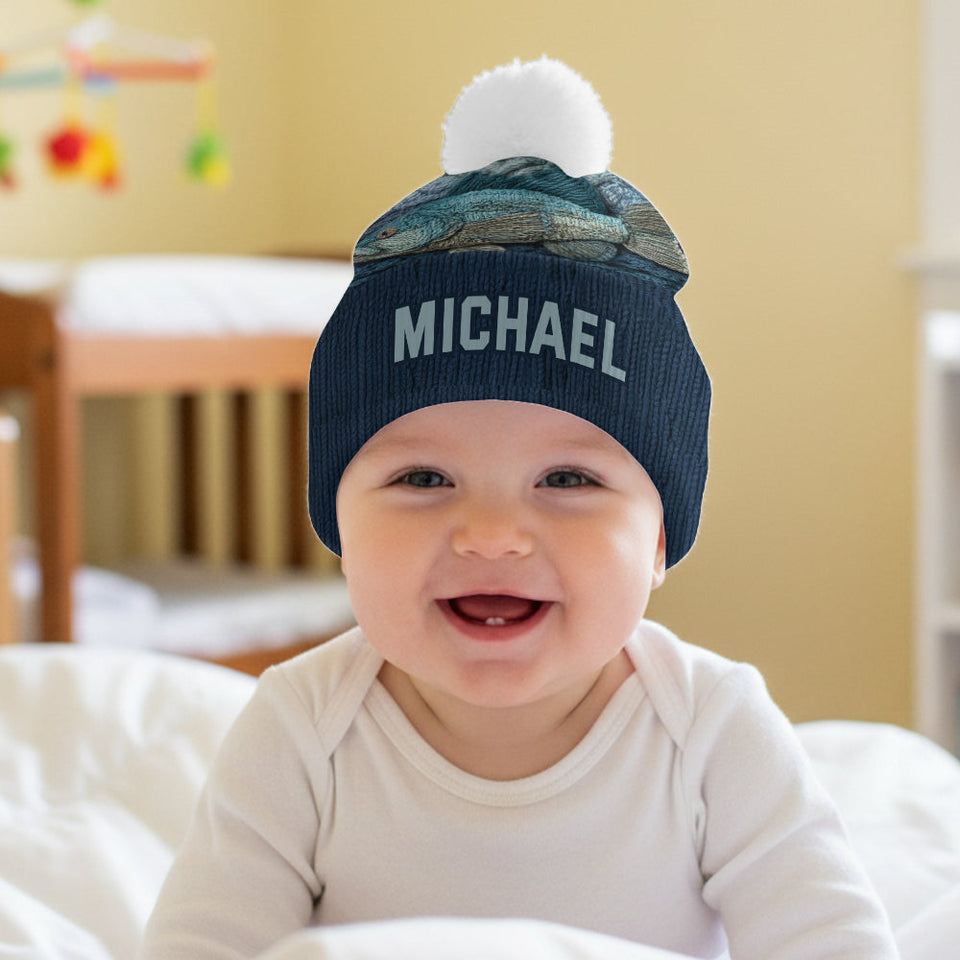 Love Fishing - Personalized Fishing Beanie Hat