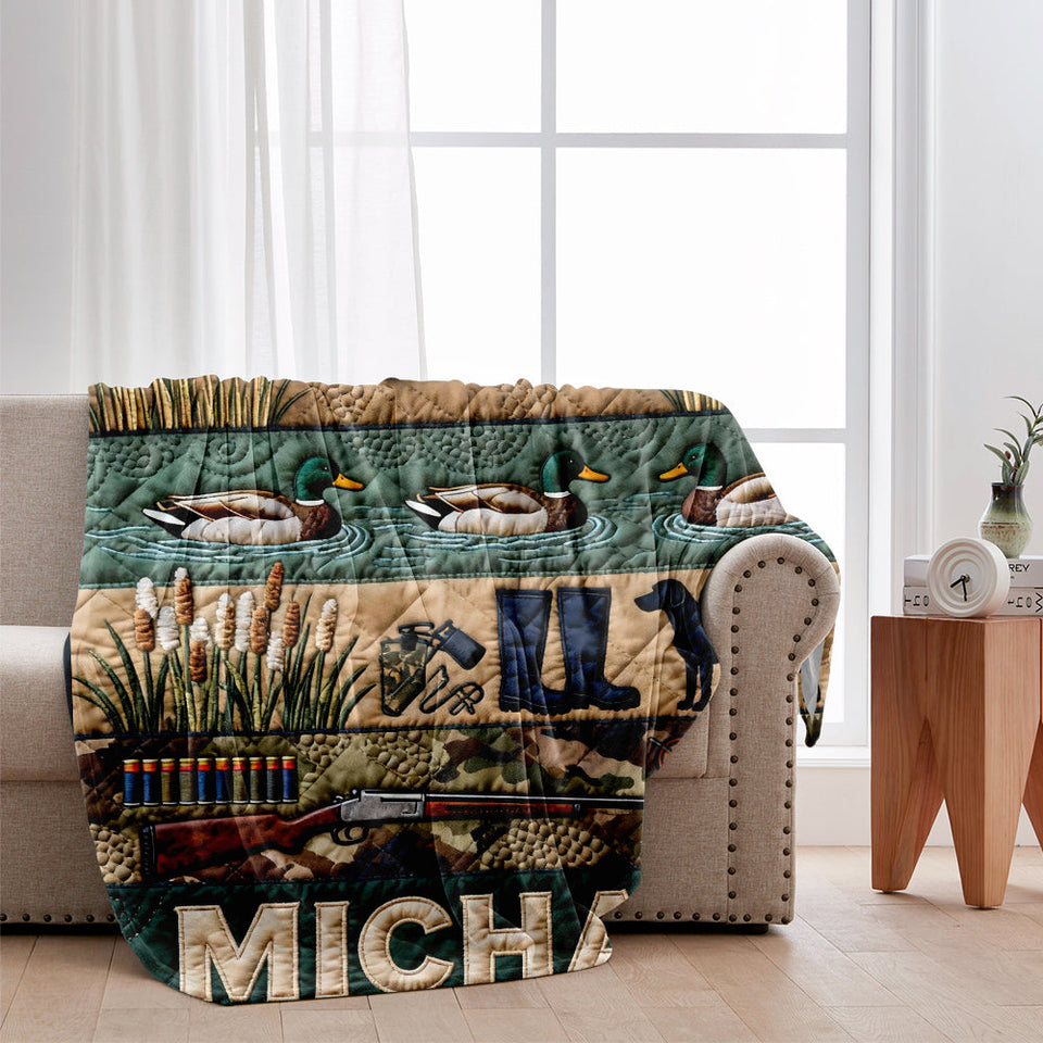 Duck Hunting Season - Personalized Hunting Blanket