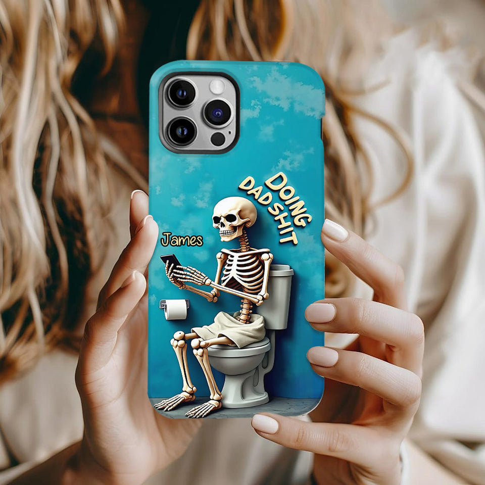 Doing Dad Shit - Personalized Father Full Print Phone Case