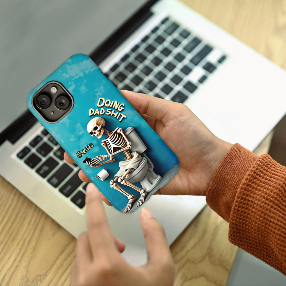 Doing Dad Shit - Personalized Father Full Print Phone Case