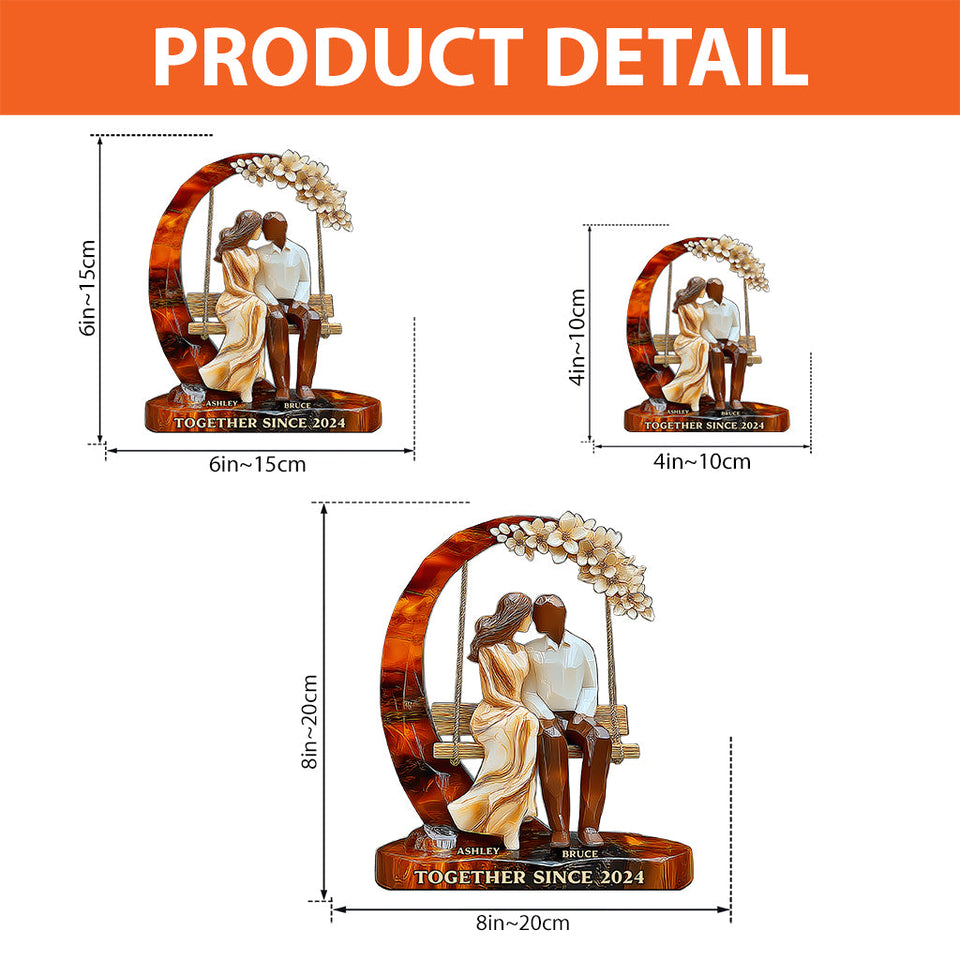 Together Since - Personalized Couple Custom Shaped Acrylic Plaque