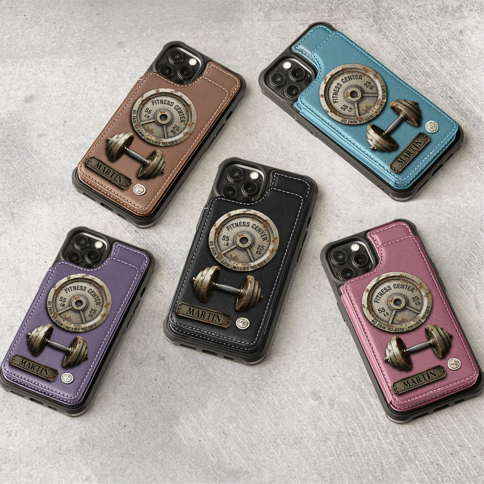 No Pain No Gain - Personalized Fitness Wallet Phone Case