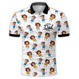 Papa/ Dad/ Father... Funny Shirt - Personalized Father Polo Shirt