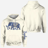 Bohemian Elephant - Personalized Elephant Hoodie and Leggings