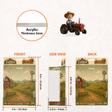Funny Farmer Gift, Tractor Lovers Gift - Personalized Farmer Acrylic Display Box