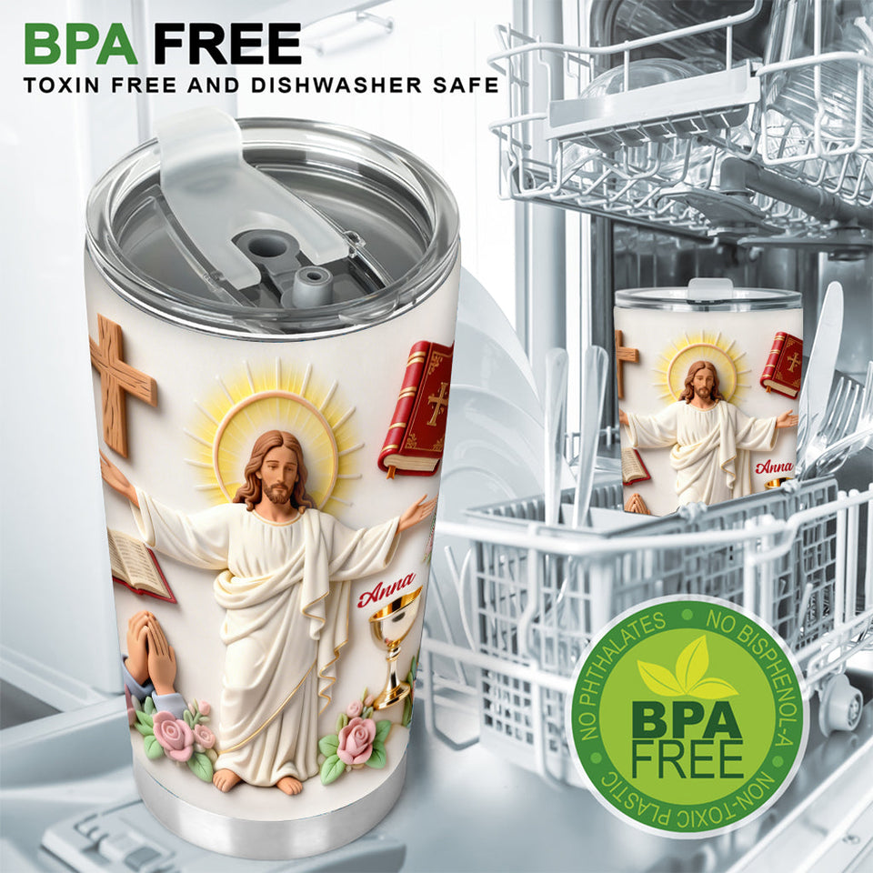 Faith Over Fear - Personalized Christian Tumbler