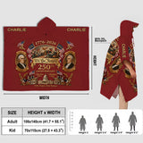 250th Anniversary Of America - Personalized Patriot Rain Poncho Coat