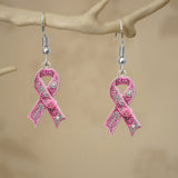 Sensibilisation au cancer du sein - Boucles d'oreilles personnalisées pour la sensibilisation au cancer du sein