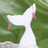 Sensibilisation au cancer du sein - Boucles d'oreilles personnalisées pour la sensibilisation au cancer du sein