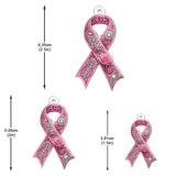 Sensibilisation au cancer du sein - Boucles d'oreilles personnalisées pour la sensibilisation au cancer du sein