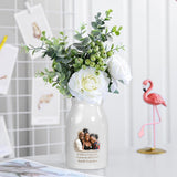 Gift For Bestie - Personalized Bestie Ceramic Flower Vase