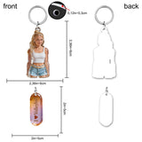 Custom Any Photo - Personalized Volleyball Keychain With Charms