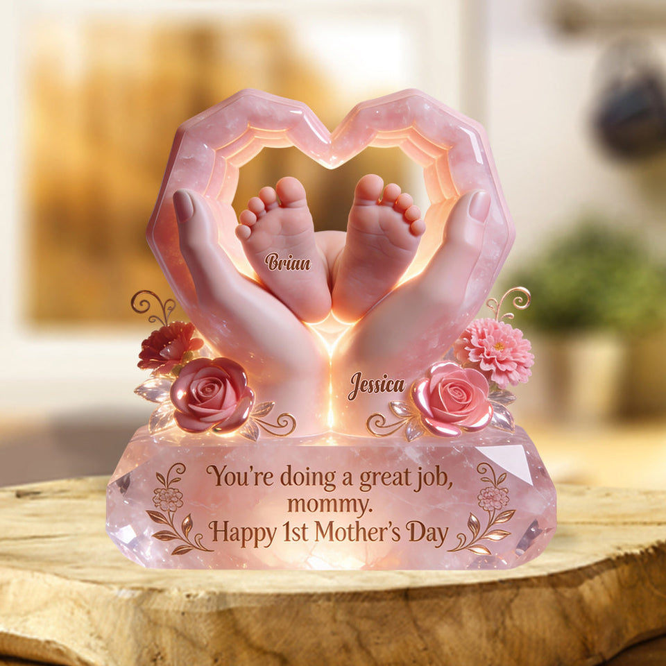 You're Doing A Great Job - Personalized Mother Custom Shaped Acrylic Plaque