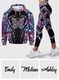 Love Butterfly - Personalized Butterfly Hoodie and Leggings