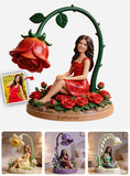 Custom Any Photo Birthmonth Flower - Personalized Self Love Custom Shaped Acrylic Plaque