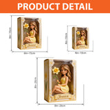 Custom Any Photo Birth Flower - Personalized Self Love Custom Shaped Acrylic Plaque