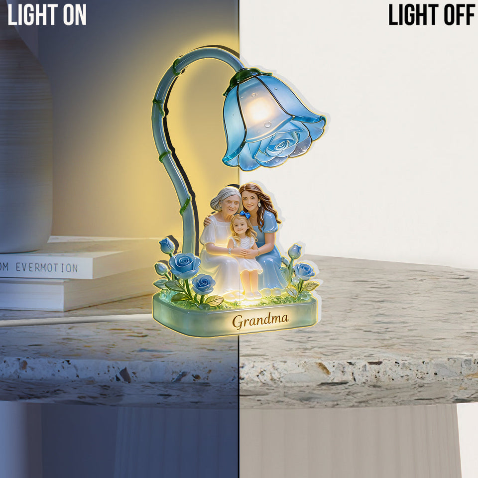 Custom Any Photo Perfect Gift For Mom, Grandma - Personalized Mother Acrylic LED Night Light