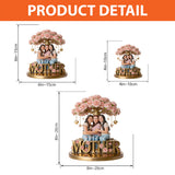 Custom Any Photo Birth Flower Gift For Mom, Grandma - Personalized Mother Custom Shaped Acrylic Plaque