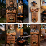 Beer Zone - Personalized Father Wall Bottle Opener