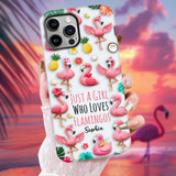 Love Flamingos - Personalized Flamingo Full Print Phone Case