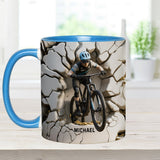 Cool Biker - Personalized Dirt Bike Accent Mug
