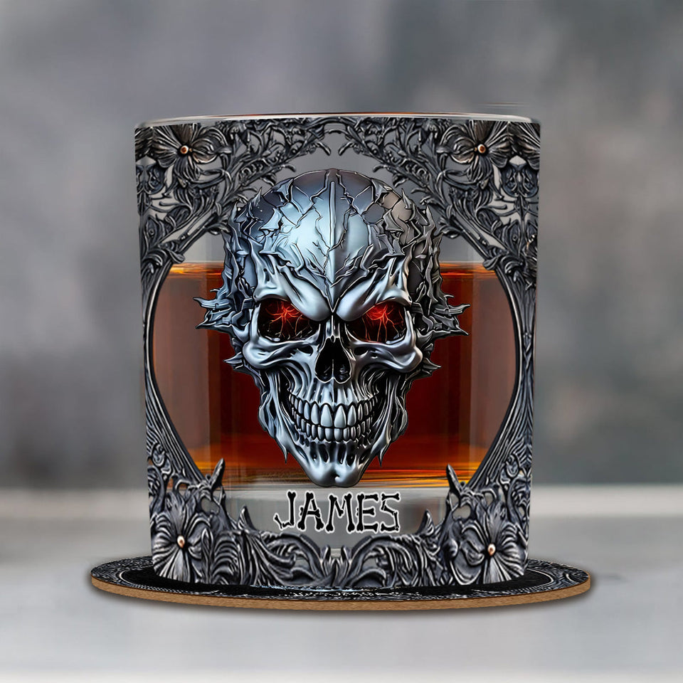 Cool Skull - Personalized Skull Whiskey Glass