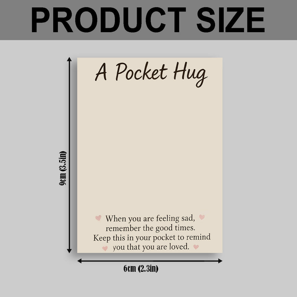 Pet Owner Keepsake Gift - Personalized Dog Pocket Hug Card