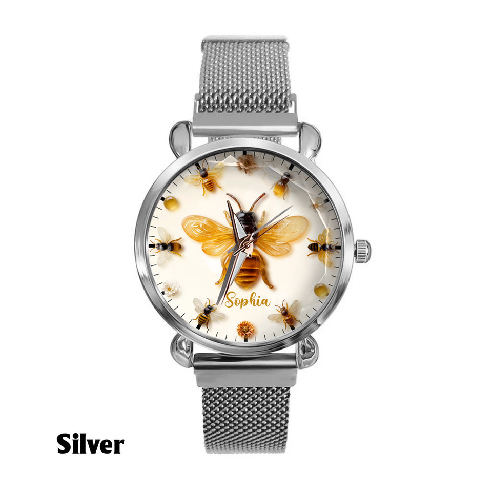 Just A Girl Who Loves Bees - Personalized Bee Women Hand Watch