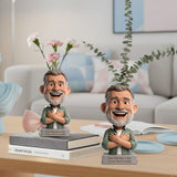 Fuck Valentine's Day - Personalized Couple Custom Shape Acrylic Flower Vase