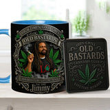 Old Bastards Cannabis Club LifeTime Member - Personalized Weed Accent Mug & Coaster