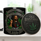 Old Bastards Cannabis Club LifeTime Member - Personalized Weed Accent Mug & Coaster
