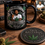 Old Bastards Cannabis Club LifeTime Member - Personalized Weed Accent Mug & Coaster