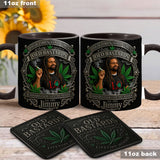 Old Bastards Cannabis Club LifeTime Member - Personalized Weed Accent Mug & Coaster