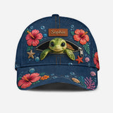 Turtle Lovers Gift, Sea Lovers Gift - Personalized Sea Lover Classic Cap
