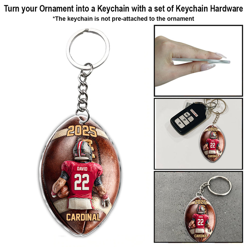 Game Day - Personalized Football Ornament