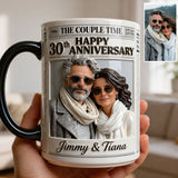 The Anniversary Times - Personalized Couple Accent Mug