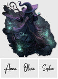 Beautiful Witch - Personalized Witch Shaped Doormat/ Rug