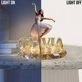 Ballerina & Floral - Personalized Ballet Acrylic LED Night Light