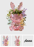 Sparkling Bunny Easter - Personalized Mother Acrylic Pot