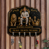 Any Photo The King - Personalized African American Custom Shaped Hanging Rack