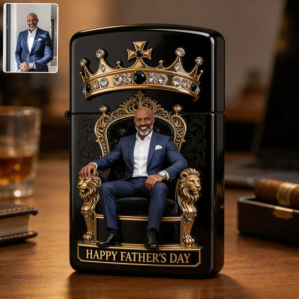 Custom Any Photo The Best Dad/Grandpa/Uncle... - Personalized Father Lighter