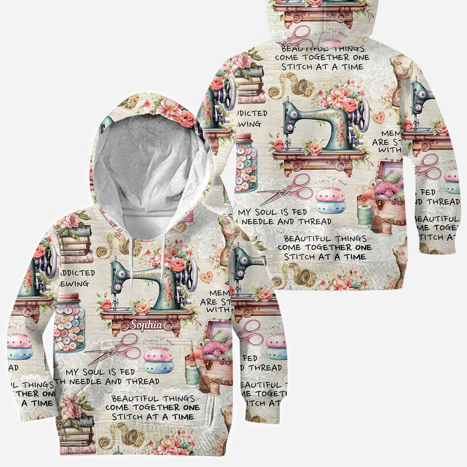 Sew Addicted To Sewing - Personalized Sewing All Over Shirt