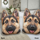 Your Dog's Face - Personalized Dog Faux Fur Shaped Pillow