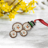 Custom Snowman Christmas - Personalized Family Ornament