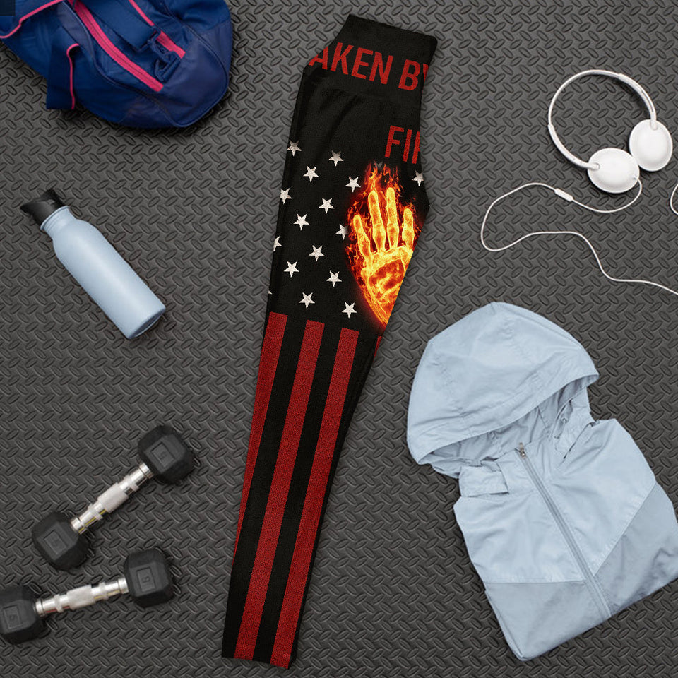 Taken By My Lover - Personalized Firefighter Leggings