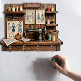 Love Sewing - Personalized Sewing Custom Shaped Hanging Rack