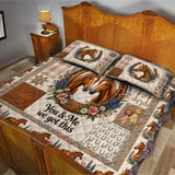 You & Me We Got This - Personalized Horse Quilt Set