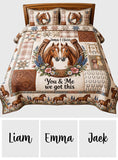 You & Me We Got This - Personalized Horse Quilt Set